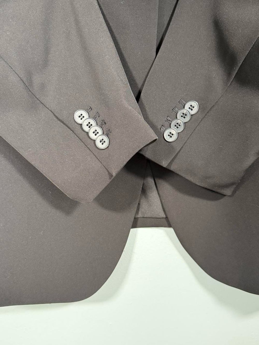Black Relaxed Single Button Blazer XXL Minimalist Tailored H&M - Picture 4 of 5